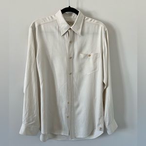 Tommy Bahama Cream Silk Shirt Mens size S